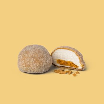 The Mallows - Caramel Filled Mallows mit Maldon Sea Salt Flakes with Dulce Chocolate, 1 Stück, 16g